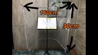 100均グッズを使って、楽器練習に使える譜面台シールドをつくってみました！