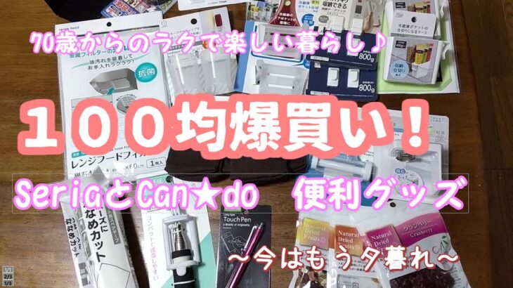 70歳からのラクで楽しいくらい♪【何気ない毎日】１００均爆買い！　Can★DoとSeria