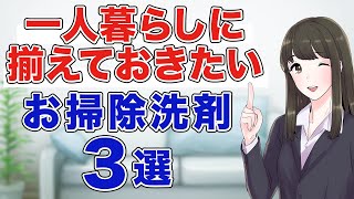 【超節約術】一人暮らしに最低揃えておきたいお掃除洗剤3選！