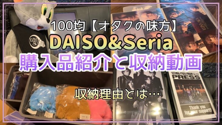 【DAISO&Seria】100均オタク便利アイテム購入品紹介とLUNA SEAグッズ収納する動画（LUNA SEA スレ活）