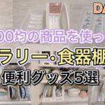 【100均】年末に向けて100均の商品で食器棚の見直し！カトラリー•食器棚収納オススメ商品5選！