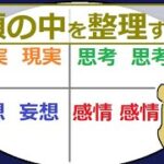 自分をコントロールするコツ。自分の【考え、感情、妄想、現実】整理する方法