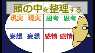 自分をコントロールするコツ。自分の【考え、感情、妄想、現実】整理する方法