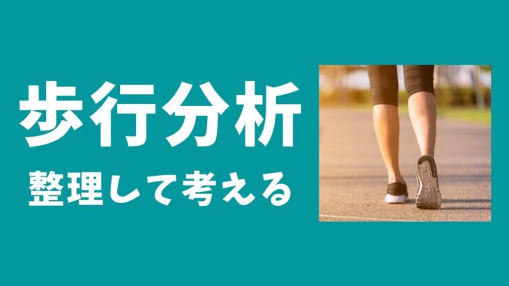 【臨床の歩行分析のコツ】どうしても複雑になる「歩行分析」を整理して考える！【理学療法士・柔道整復師・トレーナー】