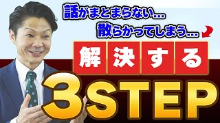 【わかりやすい話し方】体系的に整理して伝えるコツ！分解して、並び替えて、捨てましょう！