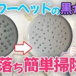 シャワーヘッドの黒カビに激落ち簡単掃除！