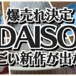 【100均】ダイソー　爆売れ決定!!ラス1商品やすごい新作が出た!!【DAISO】