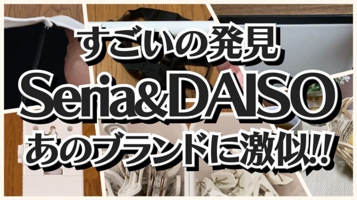 【100均】ダイソー＆セリア　すごいの出た!!あのブランドに激似!!【DAISO＆Seria】