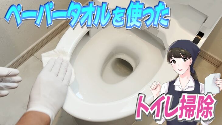 ペーパータオルを使ったトイレ掃除術！