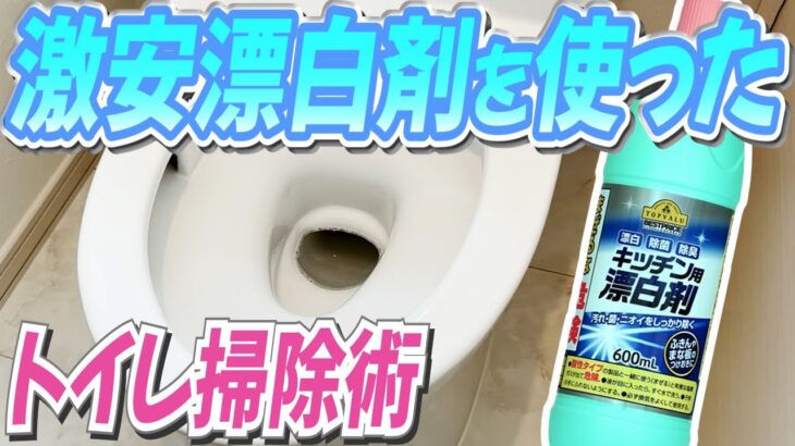 激安漂白剤を使ったトイレ掃除術！