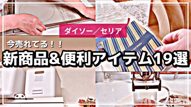 【100均】必見☝🏼人気中の新商品、使って欲しいおすすめ便利グッズなど全19選紹介✨【ダイソー／セリア 購入品】