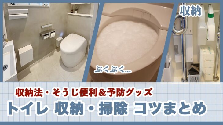 【トイレ 収納・掃除コツまとめ】ルームツアー / 狭いトイレ収納法 / そうじ便利＆予防グッズ