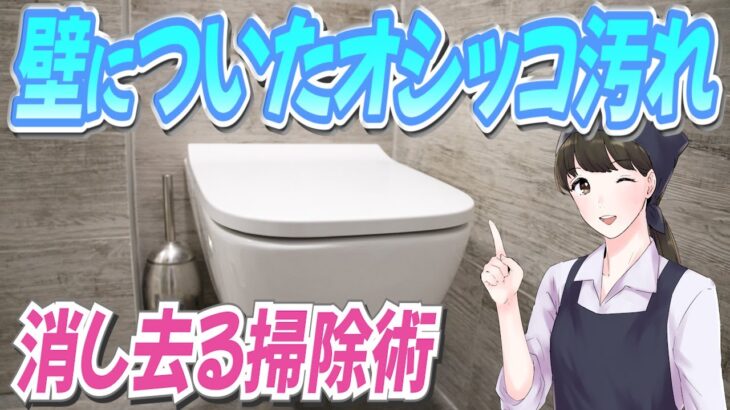 トイレの壁についたオシッコ汚れ消し去る掃除術