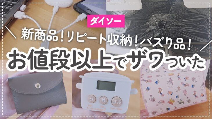 【100均】お値段以上でザワついた！今話題のダイソー新商品&リピート収納 | ポーチ | サンシェード etc