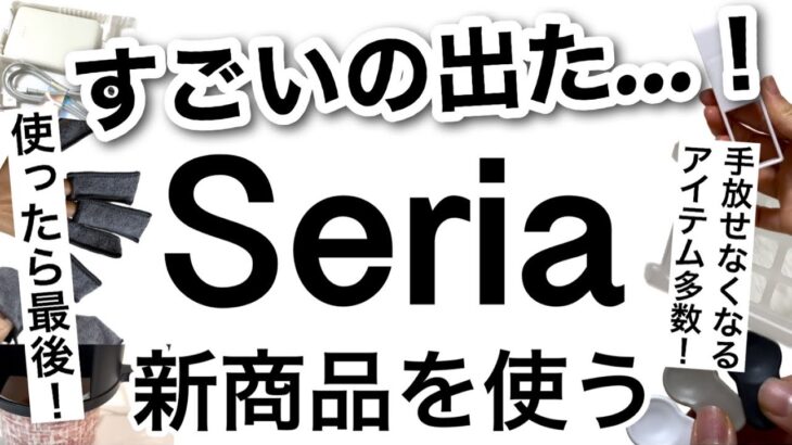 【100均】速報!!考えた人すごい…！Seriaセリア新商品便利グッズ多数紹介♡【便利グッズ/収納/冷蔵庫収納/大掃除/クローゼット収納/いちご/サンリオ】