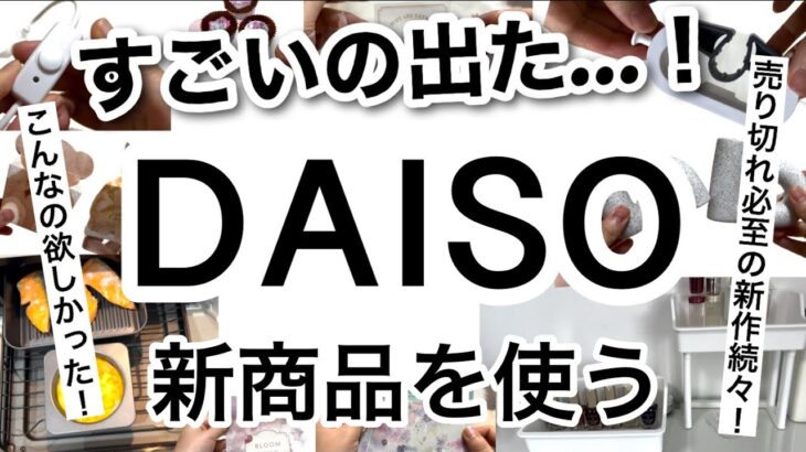 【100均】速報!!2024年もすごいの出た！DAISOダイソー新商品♡【収納/便利グッズ/節電/オーブン料理/整理整頓/エコ/海外インテリア/バレンタイン】