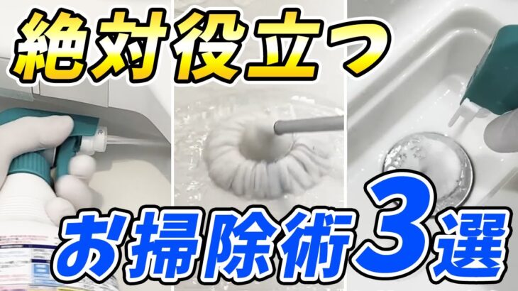 【厳選】今すぐ真似したいお掃除術3選！キッチンハイター活用法