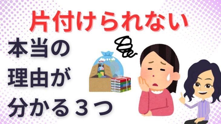 再録【片づけ　コツ】片付けたくない気持ちを理解して片付ける方法３選　3 ways to understand the reluctance to clean up and tidy up