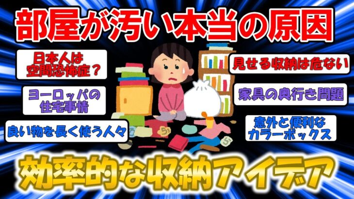 【2ch掃除】収納が苦手な人必見！誰でもできる簡単整理収納のコツ【有益】