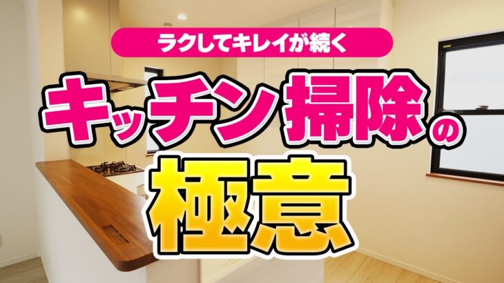 【掃除嫌い必見】キッチン掃除がラクになるからキレイが続く！キッチン掃除の極意