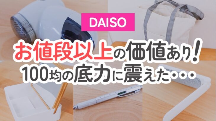 【100均】お値段以上の価値あり！ダイソー100均の底力に震えた…1つは持っていても損なし！【DAISO】