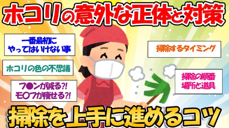 【ガルちゃんお掃除まとめ】ホコリの正体　掃除の上手に進めるコツ