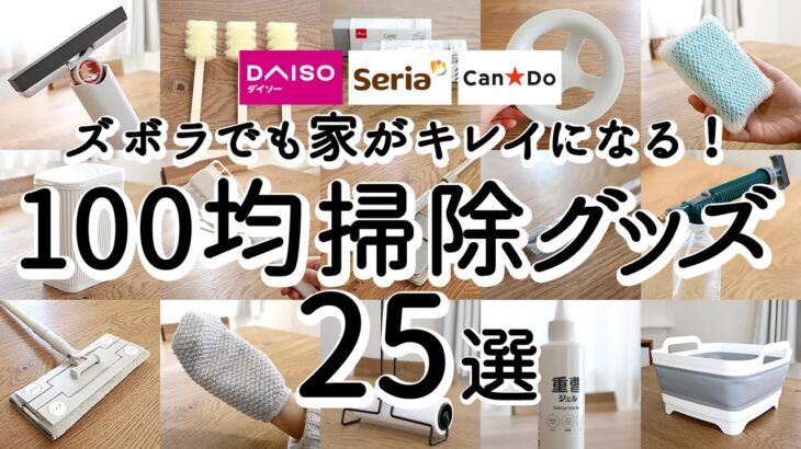 【100均掃除グッズ】掃除がラクになる！お気に入り便利100均掃除グッズ25選/キッチン・トイレ・浴室・リビング /ダイソー・セリア・キャンドゥ